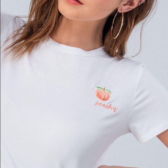White Peachy Tee - Picture 3 of 5